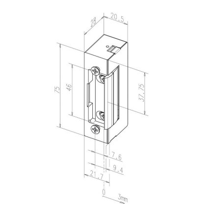 Abloy effeff 17---------E41/ 17 12V 100%ED / Электромеханическая защелка