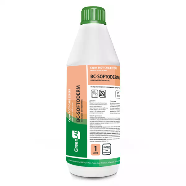 BC-SOFTODERM, 1л. Антисептик для мытья и дезинфекции рук. 70% спирта