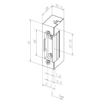Abloy effeff 3705--------E91 12 VDC / Электромеханическая защелка
