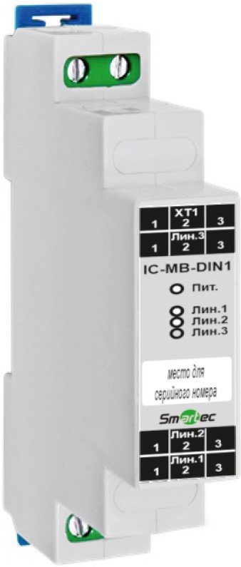 Модуль сопряжения приборов Vesta 01F с внешними устройствами по Modbus RTU (на DIN-рейку) Smartec IС-MB-DIN