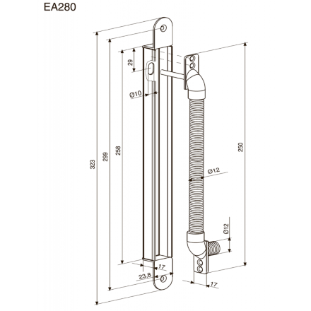 ABLOY EA 280 кабельный переход