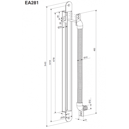 ABLOY EA 281 кабельный переход 