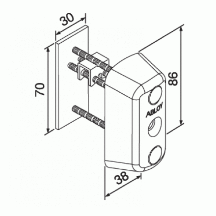 Цилиндр наружный односторонний CY 063 ABLOY