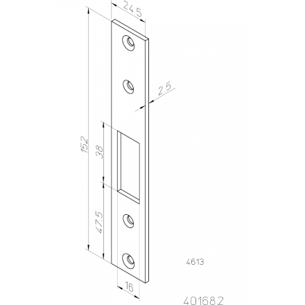 Ответная планка 4613 ABLOY