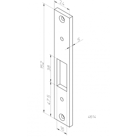 Ответная планка 4614 ABLOY 