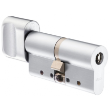 CY 323 ABLOY - цилиндр с дисковым механизмом секрета из латуни / cнаружи открывается с помощью ключа, изнутри поворотной кнопкой