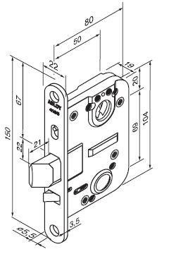 Abloy 4195 R FE/ZL/ цилиндровый замок с автозапиранием