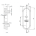 Броненакладка CH 102 ABLOY для узкопрофильных дверей