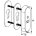 Броненакладка CH 102 ABLOY для узкопрофильных дверей