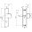 Ручка на щитке стандарта DIN Инокси 3-19/012/120 PZ+BL ABLOY