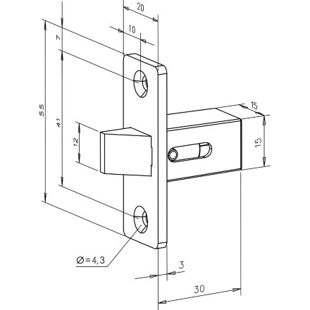 Abloy effeff 802----------00 / ответная часть