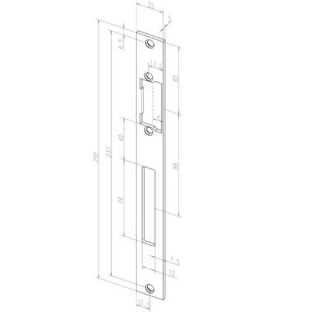 Abloy effeff -------69135-01 RT / Плоская запорная планка 691 HZ 35