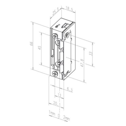 Abloy effeff 138.13------E91 / Электрозащелка нормально-открытая 12V Profix 2